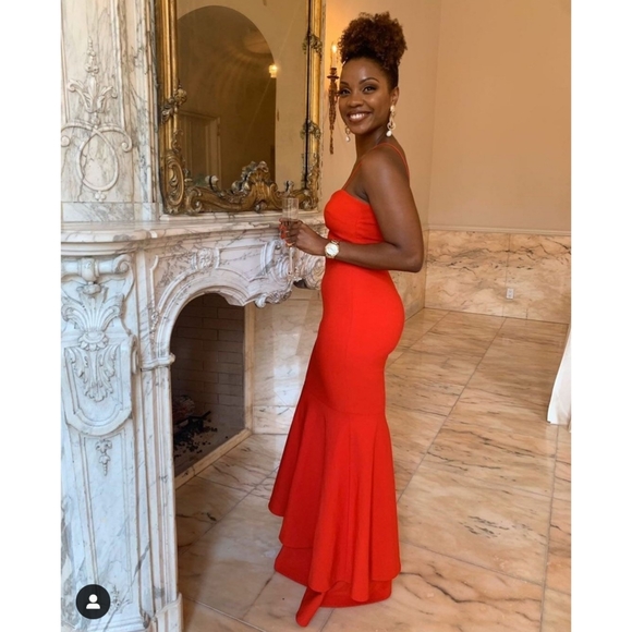 LIKELY Revolve Aurora Red Maxi Mermaid Gown - Picture 3 of 16